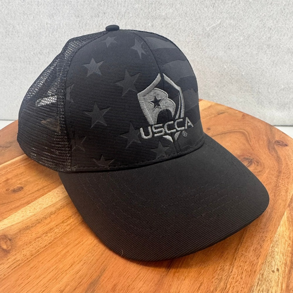 USCCA Hat Cap Snapback Black Flag America One Size Concealed Carry‎ Association